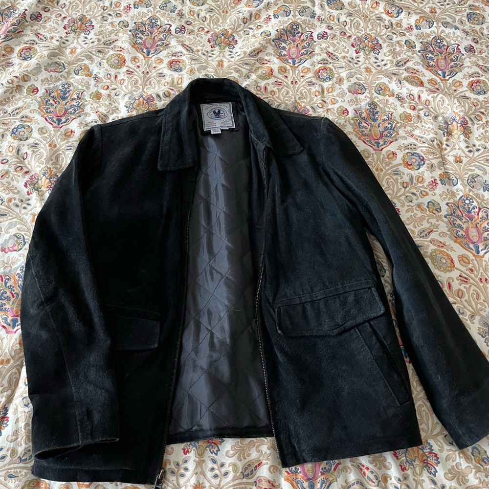 Vintage Black Suede Jacket